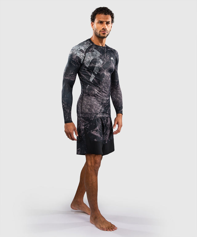 Venum Rashguard Rage & Workout Dlouhé rukávy – Černá/Šedá