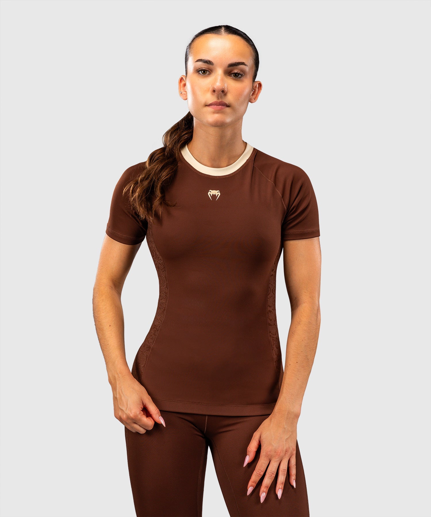 Venum Viper Rashguard Short Sleeves Women's - Brown