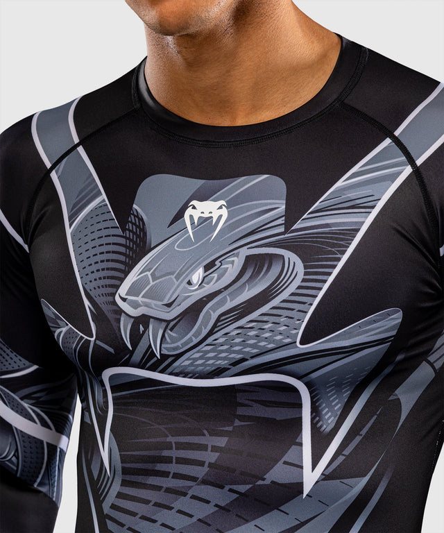 Rashguard Venum Crimson Viper 2.0 – Dlouhé rukávy – Černý/šedý