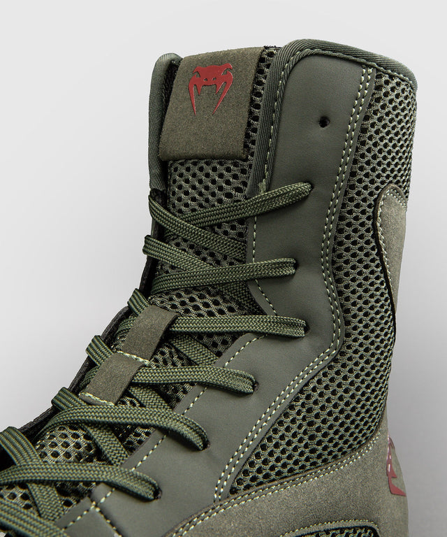 Venum Boksesko Contender – Khaki/Rød