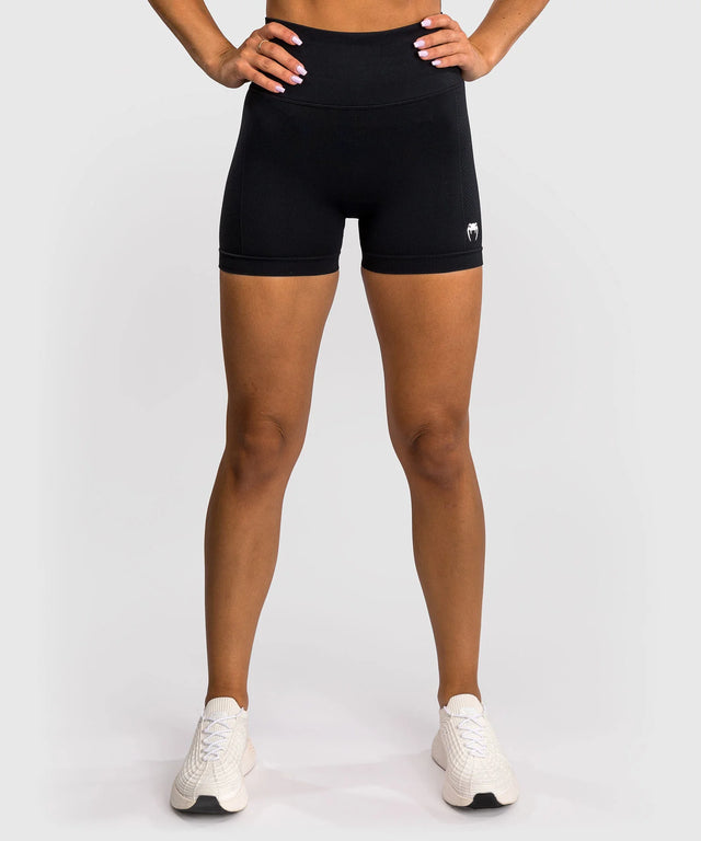 Pantaloncini a compressione Venum Sculpt da donna – Nero/Bianco
