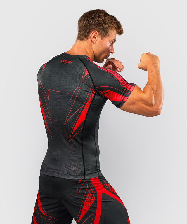 Venum Rashguard Amazonia Reborn Kurzarm - Schwarz/Rot