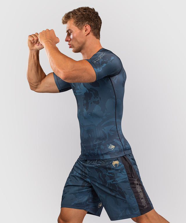 Venum Rashguard Fushiguro Krátké rukávy – Modrý