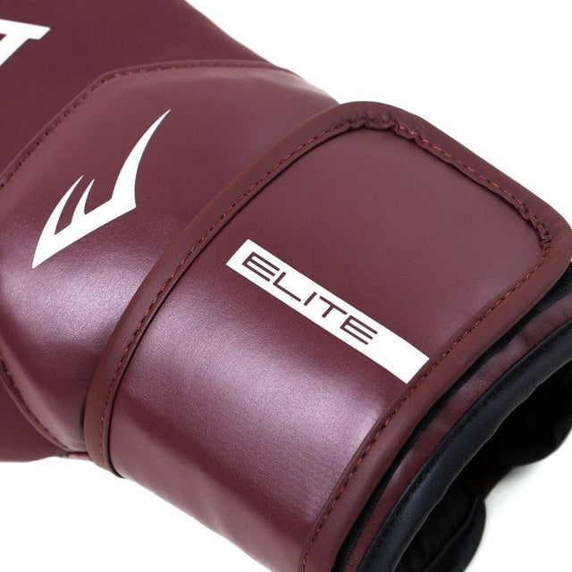 Everlast Elite 2 Boxhandschuhe – Bordeaux Rot