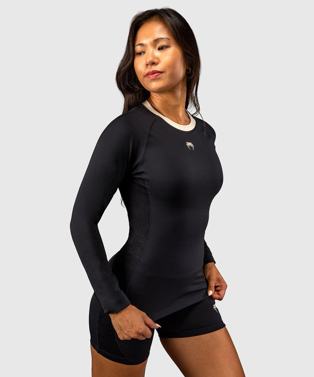 Rashguard Venum Viper Długi Rękaw Damski - Czarny