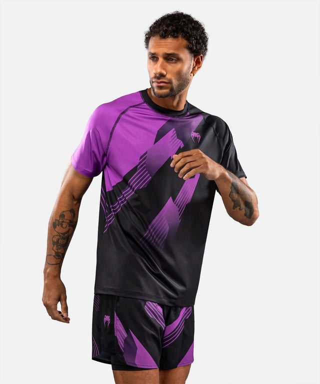 Venum T-Shirt No-Gi 6.0 - Sort/Lilla