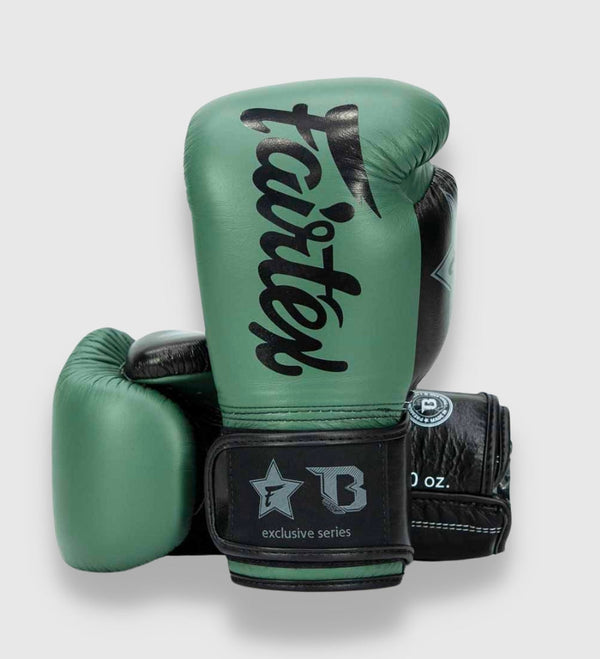 Fairtex Boxhandschuhe FXB V2 – Khaki Grün/Schwarz