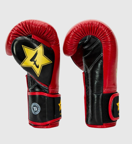 Guantes de boxeo Fairtex FXB V2 – Rojo/Negro/Oro