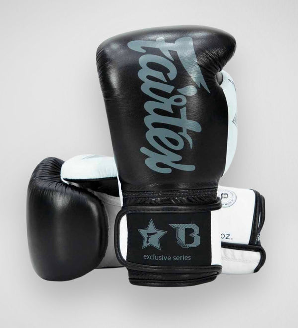 Fairtex Boxhandschuhe FXB V2 – Schwarz/Grau/Weiß