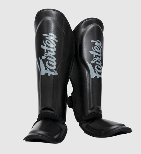 Espinilleras Fairtex FXB – Negro/Gris