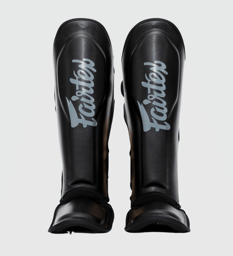 Espinilleras Fairtex FXB – Negro/Gris