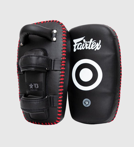 Paos de Muay Thai Fairtex FXB – Negro/Rojo/Blanco