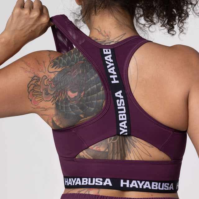 Hayabusa Sport-BH Crossback Damen – Weinrot
