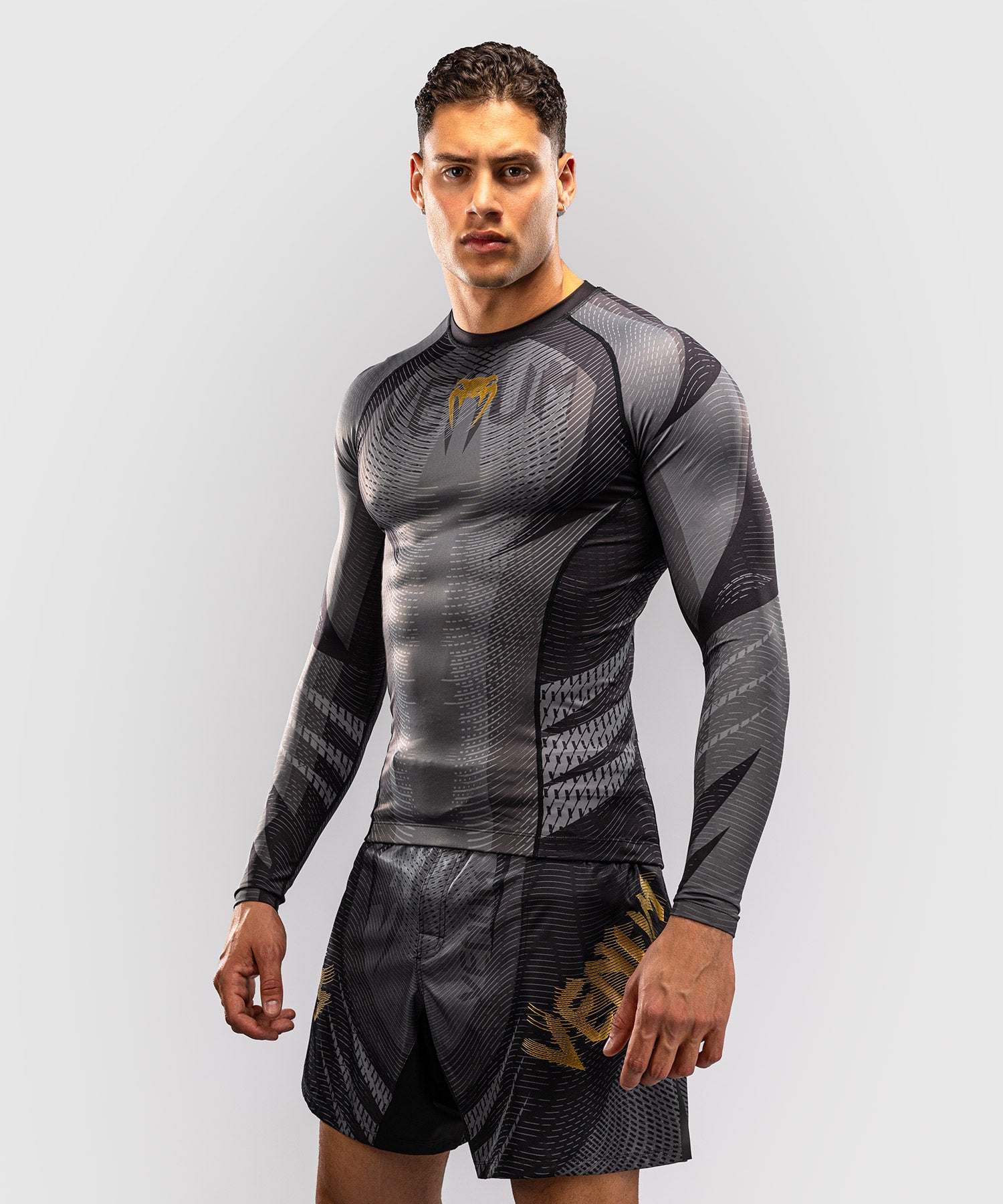 Venum Rashguard Galactic 3.0 Lange Mouwen - Zwart/Goud