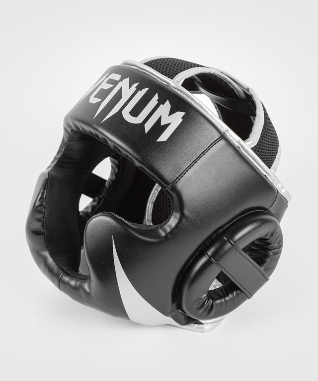 Casco da boxe Venum Challenger – Nero/Argento