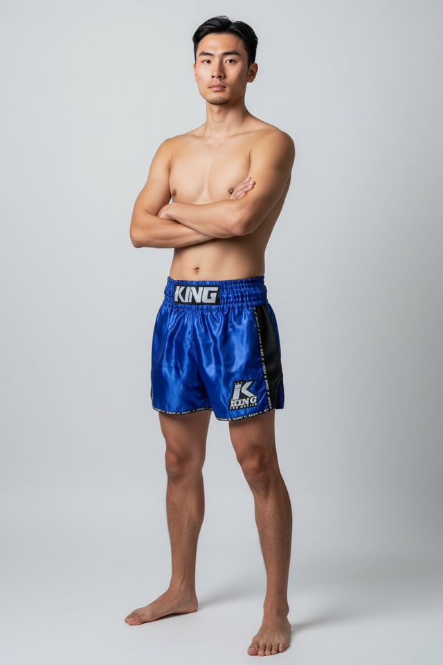 King Pro Boxing Muay-Thai-Shorts Bangkok – Blau