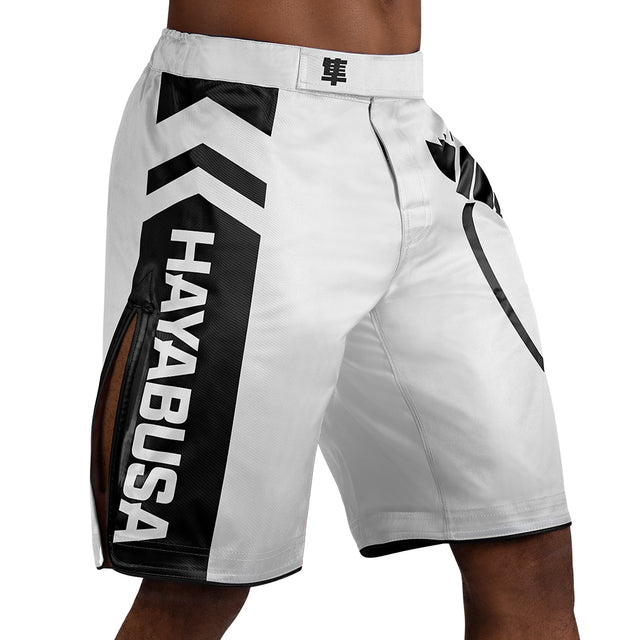 MMA trenky Hayabusa Icon Lang – Bílé/Černé