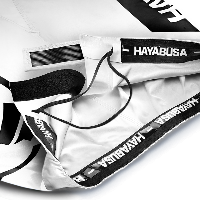 MMA trenky Hayabusa Icon Lang – Bílé/Černé