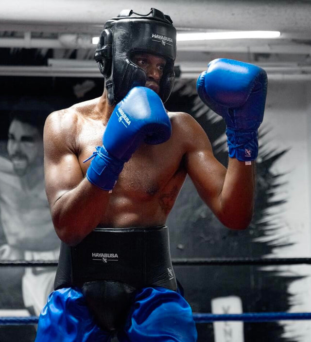 Boxerské rukavice Hayabusa Pro Boxing Veters – Modré