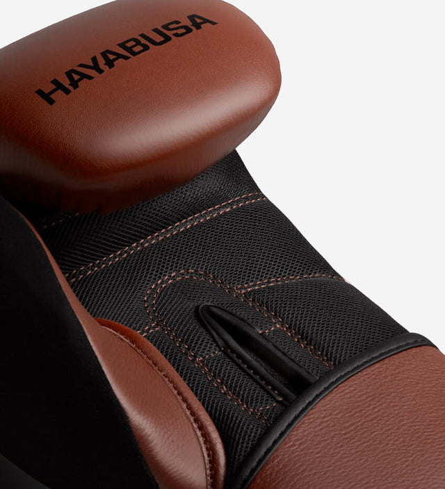 Luvas de boxe Hayabusa S4 em pele – Castanho