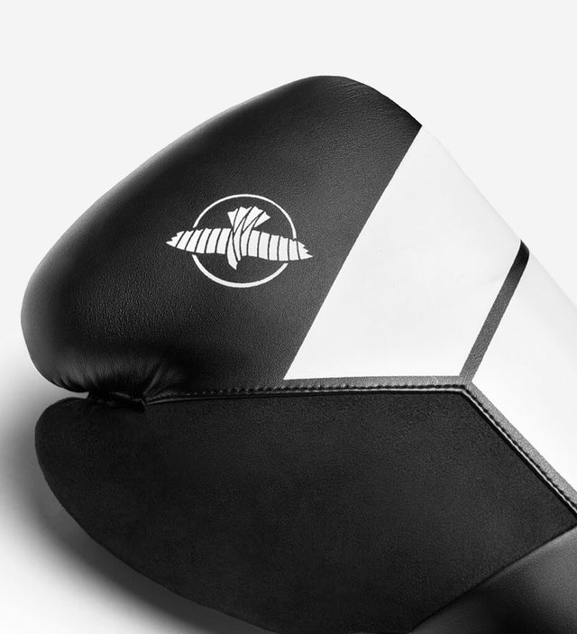 Hayabusa Boxhandschuhe S4 – Schwarz/Weiß – Boxhandschuhe
