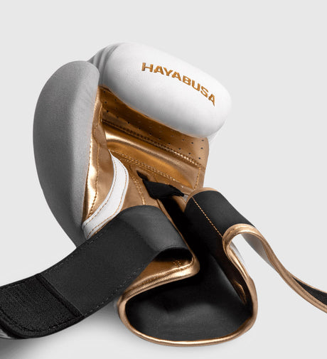 Hayabusa Boksehandsker T3 – Hvid/Guld – Boksehandsker