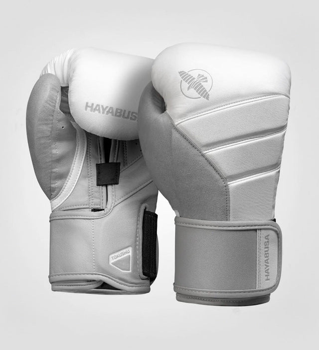 Luvas de boxe Hayabusa T3 – Branco/Cinzento