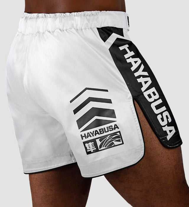 MMA trenky Hayabusa Icon – Bílé/Černé