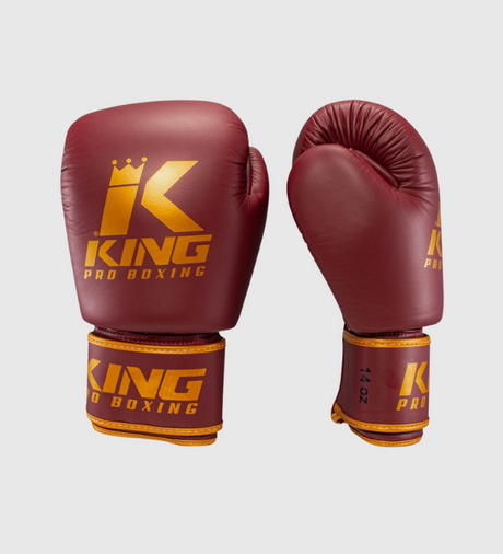 Boxerské rukavice King – Bordeaux Červená/Zlatá – Boxerské rukavice