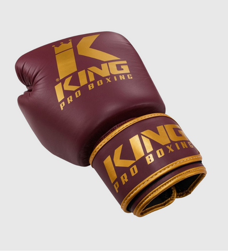 Boxerské rukavice King – Bordeaux Červená/Zlatá – Boxerské rukavice