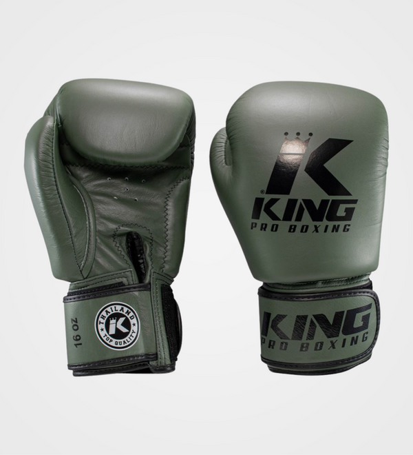 King Pro Boxing Boksehandsker BGVL3 - Khaki Grøn/Sort