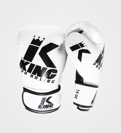 Gants de boxe King Platinum – Blanc/Noir