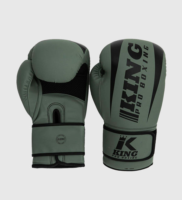 Luvas de boxe King Pro Boxing Revo – Caqui Verde/Preto