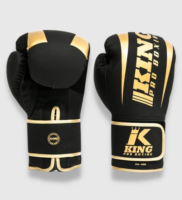 King Boksehandsker Revo – Sort/Guld – Boksehandsker