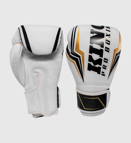 Gants de boxe King Thor – Blanc/Noir/Or