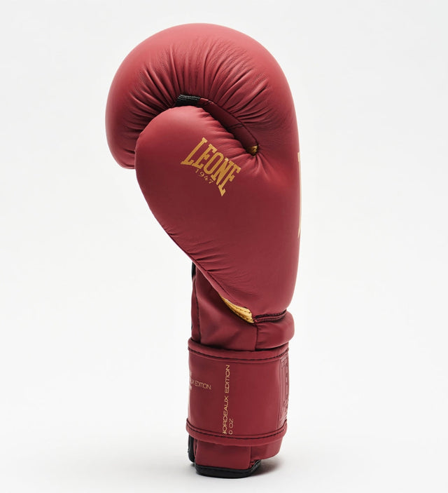 Leone Boxhandschuhe GN059X – Bordeaux/Gold – Boxhandschuhe