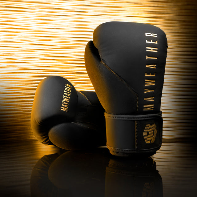 Hayabusa x Mayweather Boxningshandskar Champ - Svart/Guld