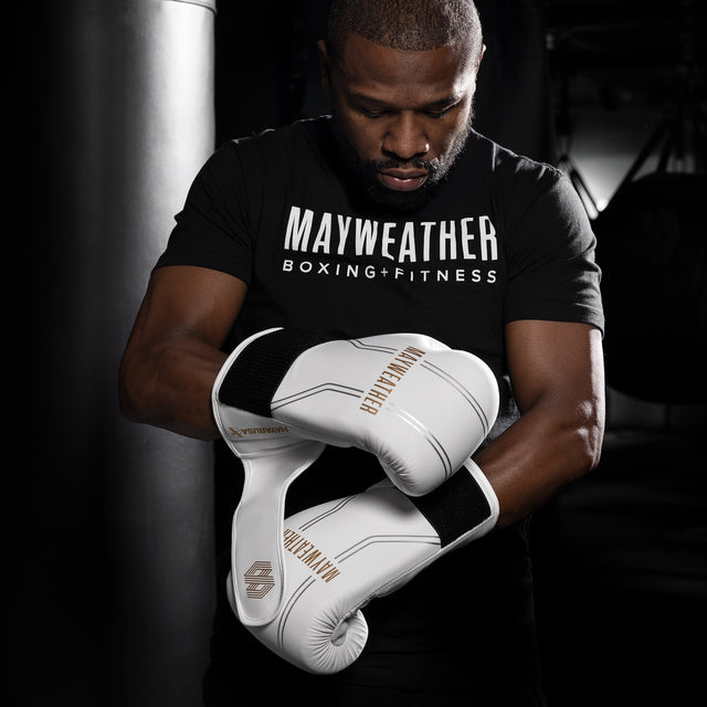 Gants de boxe Hayabusa x Mayweather Contender – Blanc/Or
