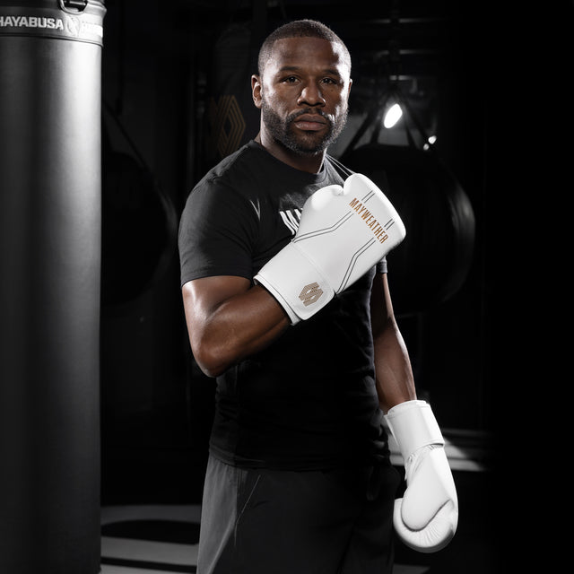 Gants de boxe Hayabusa x Mayweather Contender – Blanc/Or