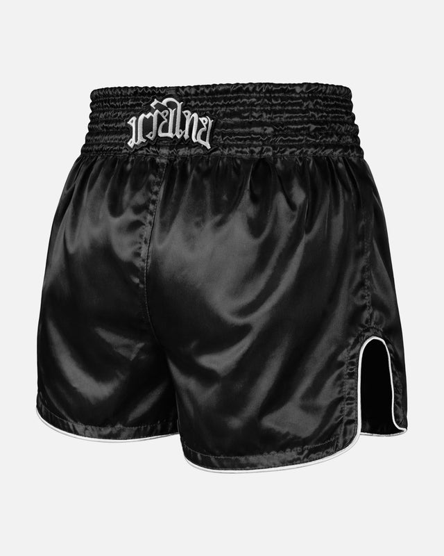 8 WEAPONS Muay Thai shorts Mongkol – Sort/Hvid