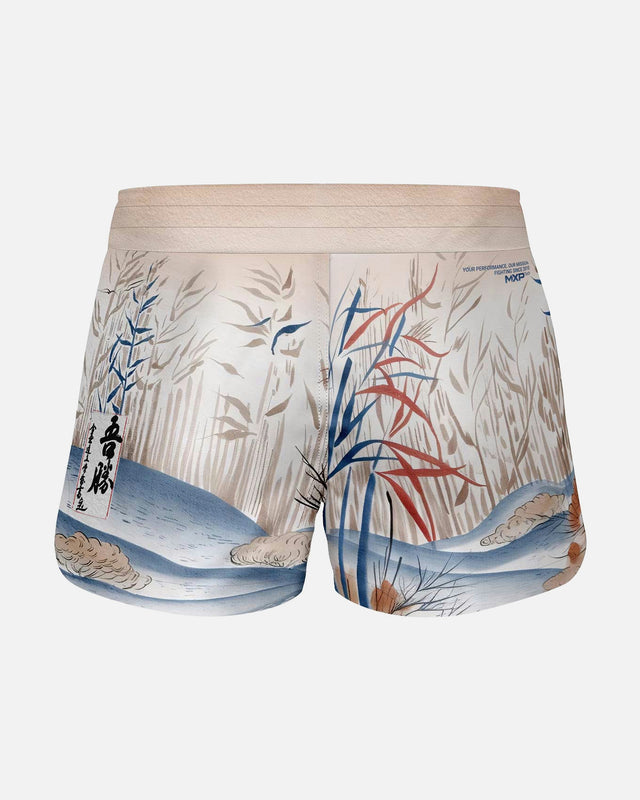 Pantaloncini MMA Phantom Athletics FUSION-R Japan – Beige/Blu/Rosso