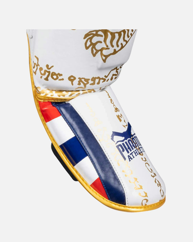 Tibiere Phantom Athletics Muay Thai – Alb/Aur