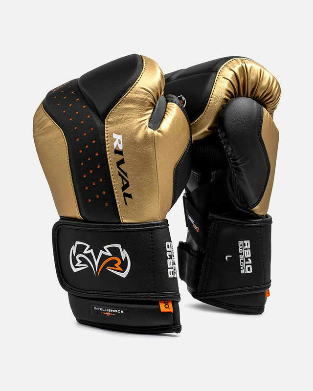 Rival Sandsackhandschuhe RB10 Intelli-Shock – Schwarz/Gold