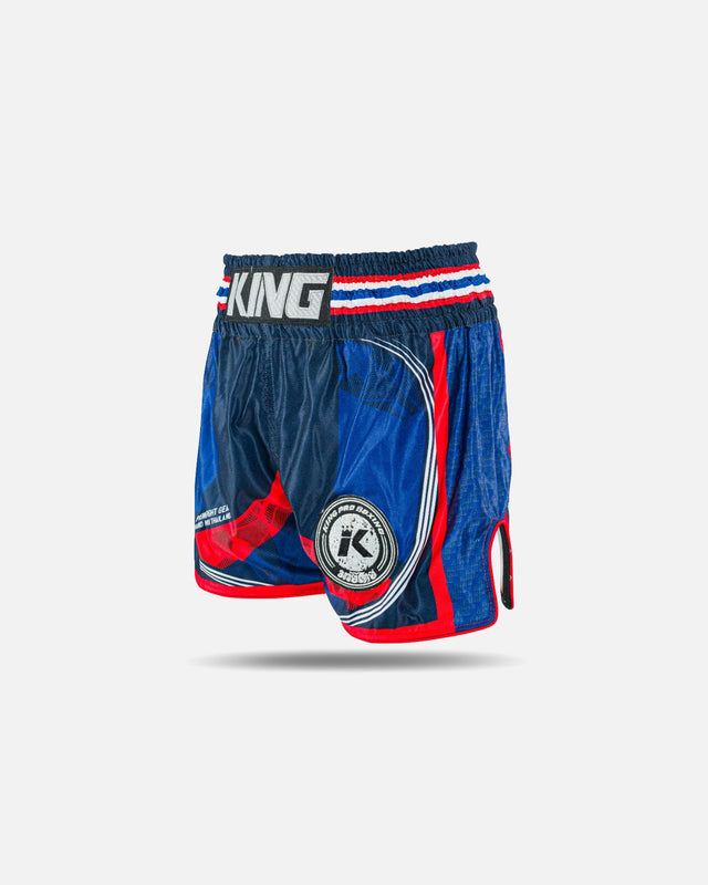 King Pro Boxing Muay Thai shorts Flag – Blå