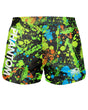 Spodenki MMA Phantom Athletics Fusion Splatter – Czarne/Neon
