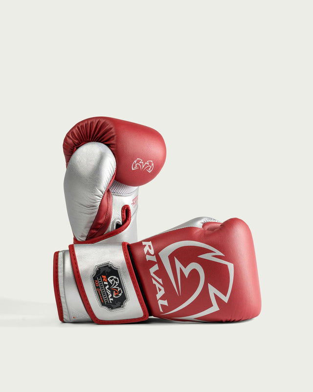 Rękawice workowe Rival RB100 Professional – Czerwone/Srebrne