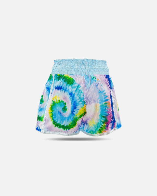 Booster Muay-Thai-Shorts TBT Swirl – Blau