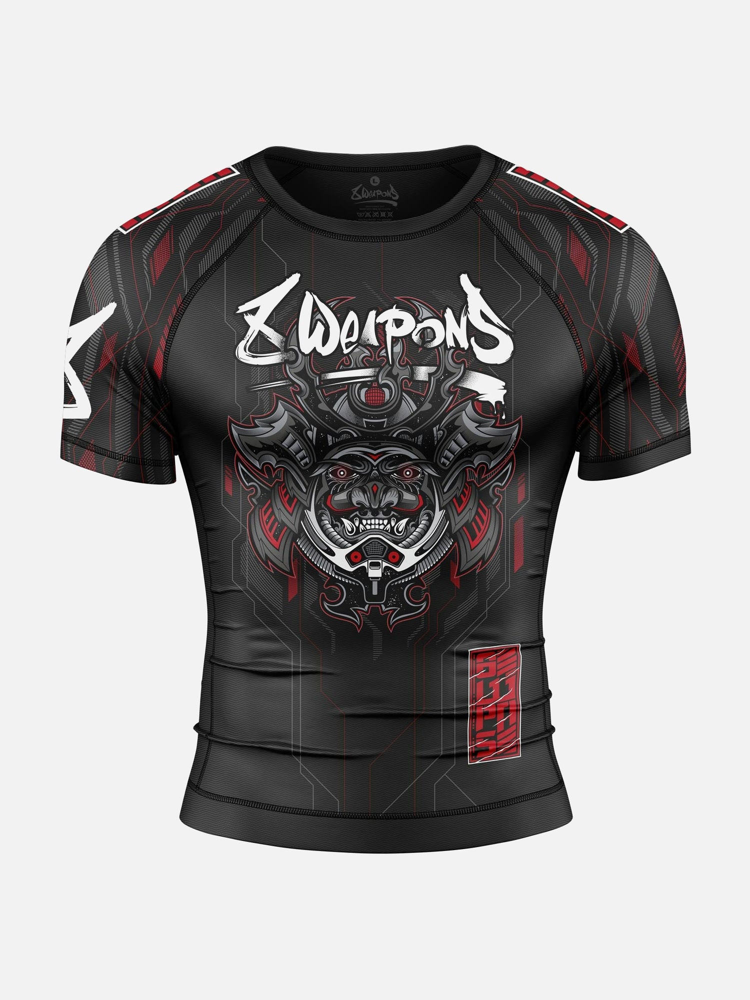 Rashguard 8 WEAPONS Samurai 2.0 – Noir/Rouge