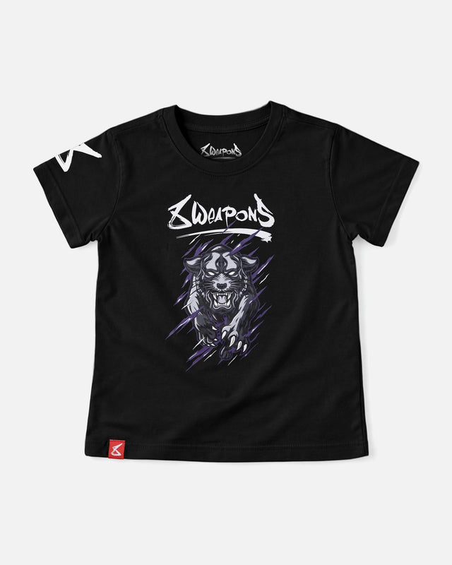 T-shirt 8 WEAPONS Beastial Panther – Noir/Violet