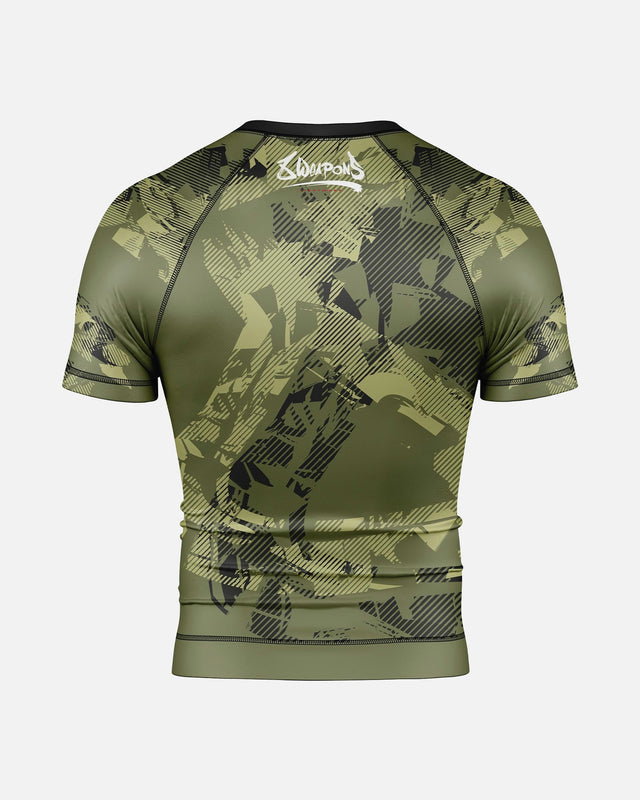 8 WEAPONS Rashguard Hit 2.0 – Oliva/Nero